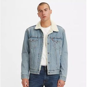 Levis shearling lined denim jacket